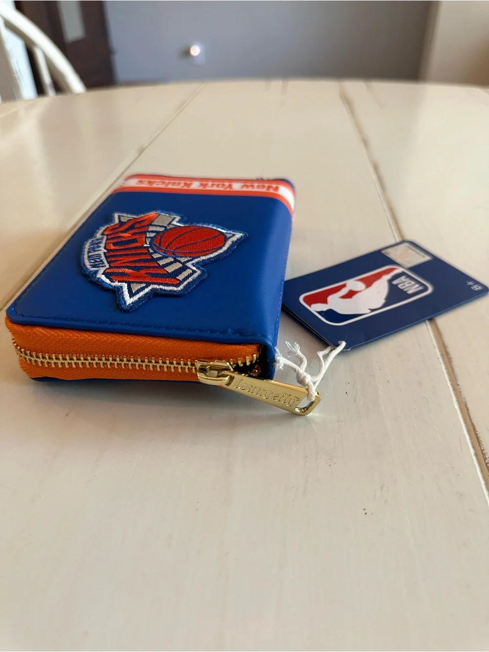 Loungefly NY Knicks Blue & Orange Zip Wallet